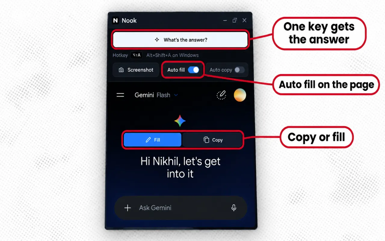 Nook AI - Free AI Side Bar with Autofill gallery image