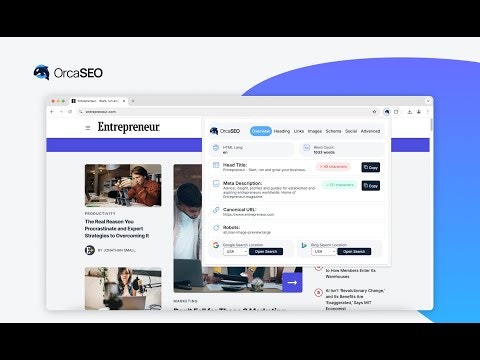 Orca SEO - Your All-in-One SEO Assistant gallery image