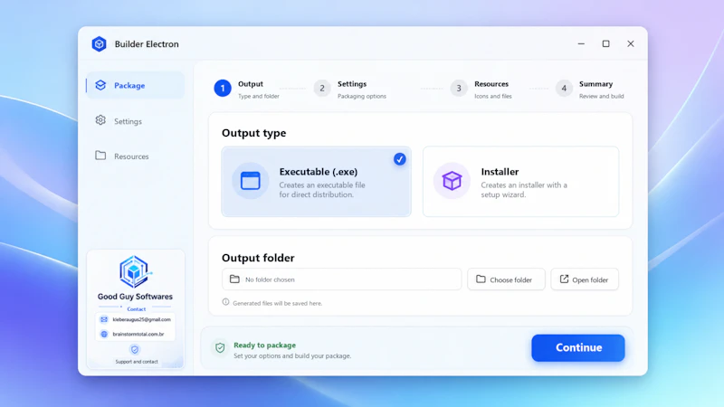Web2Windows Electron Builder screenshot 4