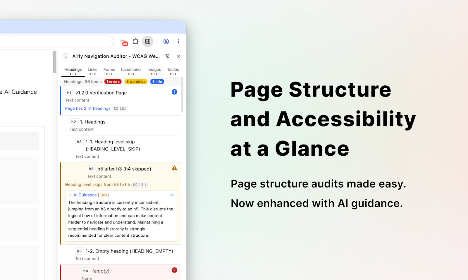 A11y Navigation Auditor screenshot 1