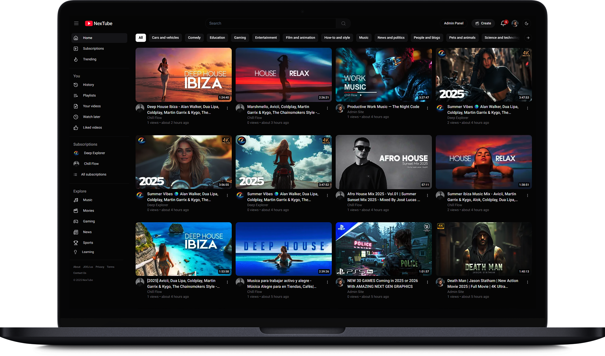 Launch your own youtube video platform gallery image