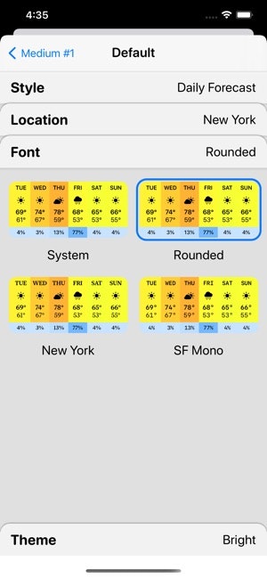 Widgetsmith gallery image