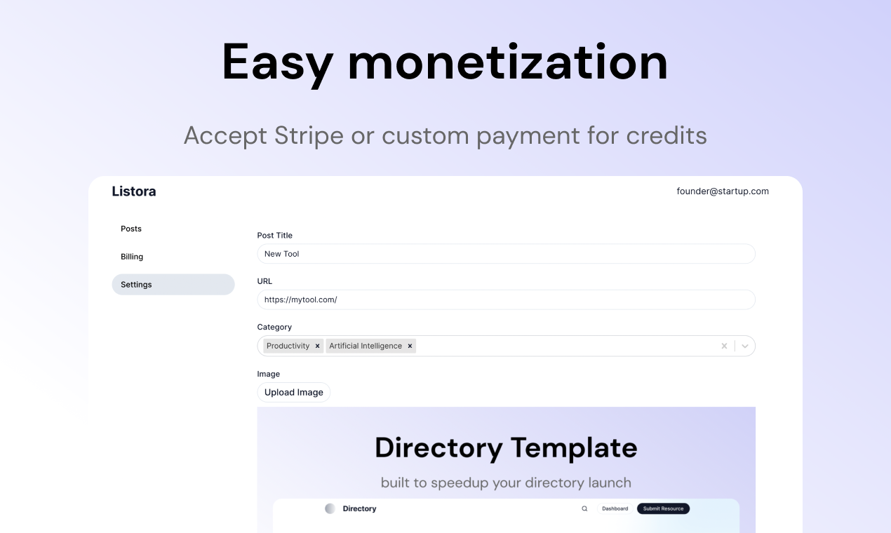 Directory di Supawind - Pronto per l'uso del modello Next.js per il lancio della directory media 2
