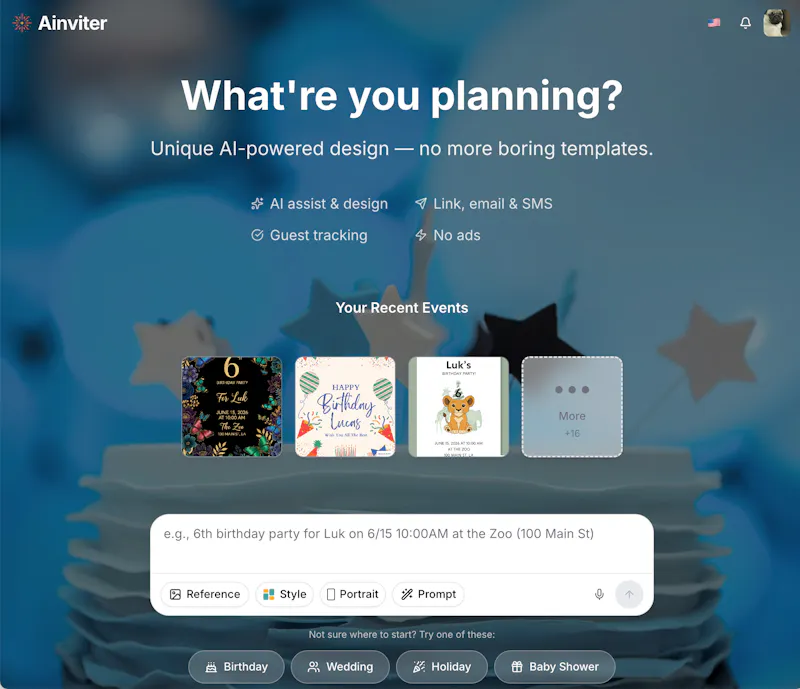 Ainviter screenshot 1
