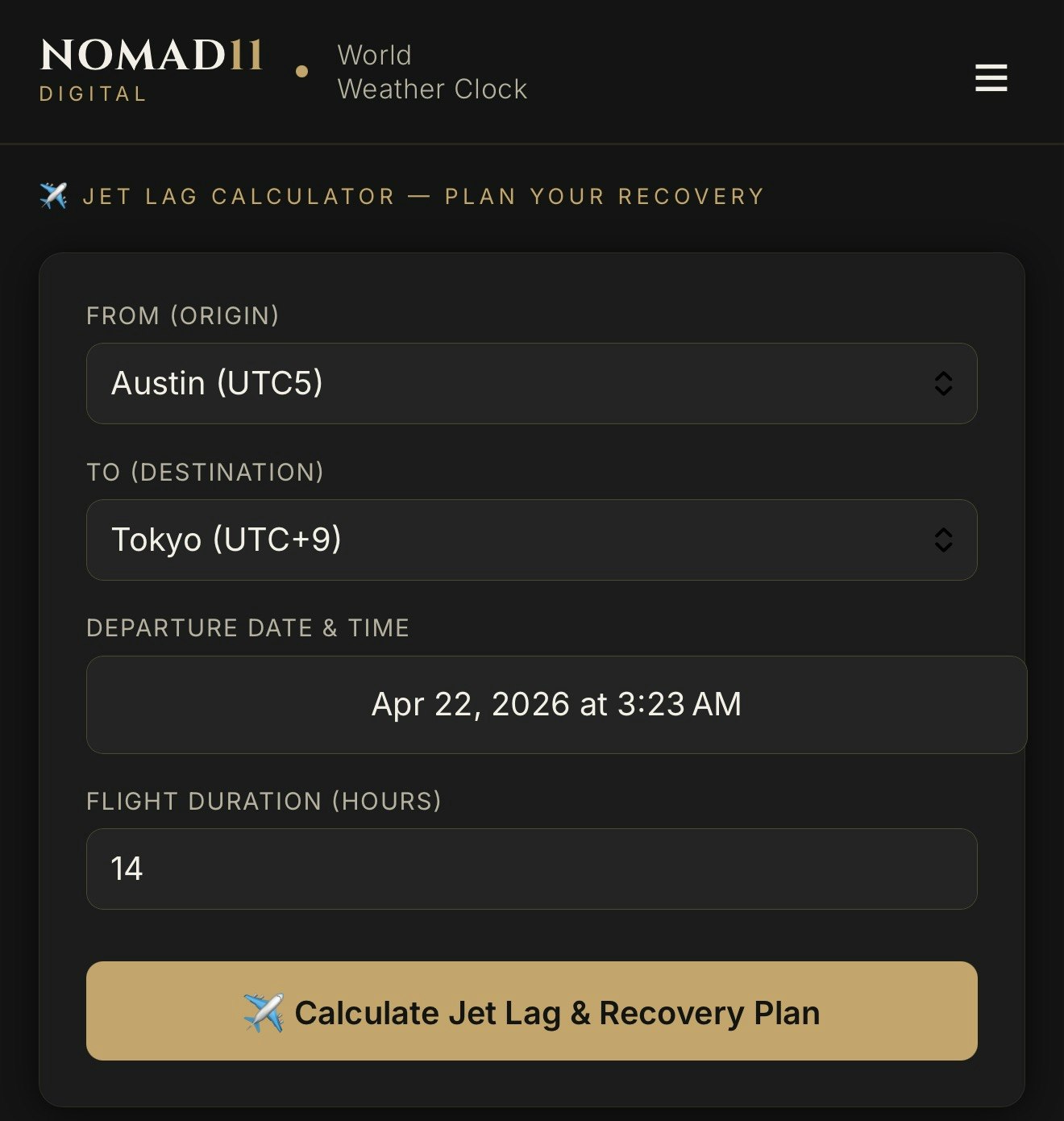 WorldWeatherClock Atomic Any Time Zone gallery image