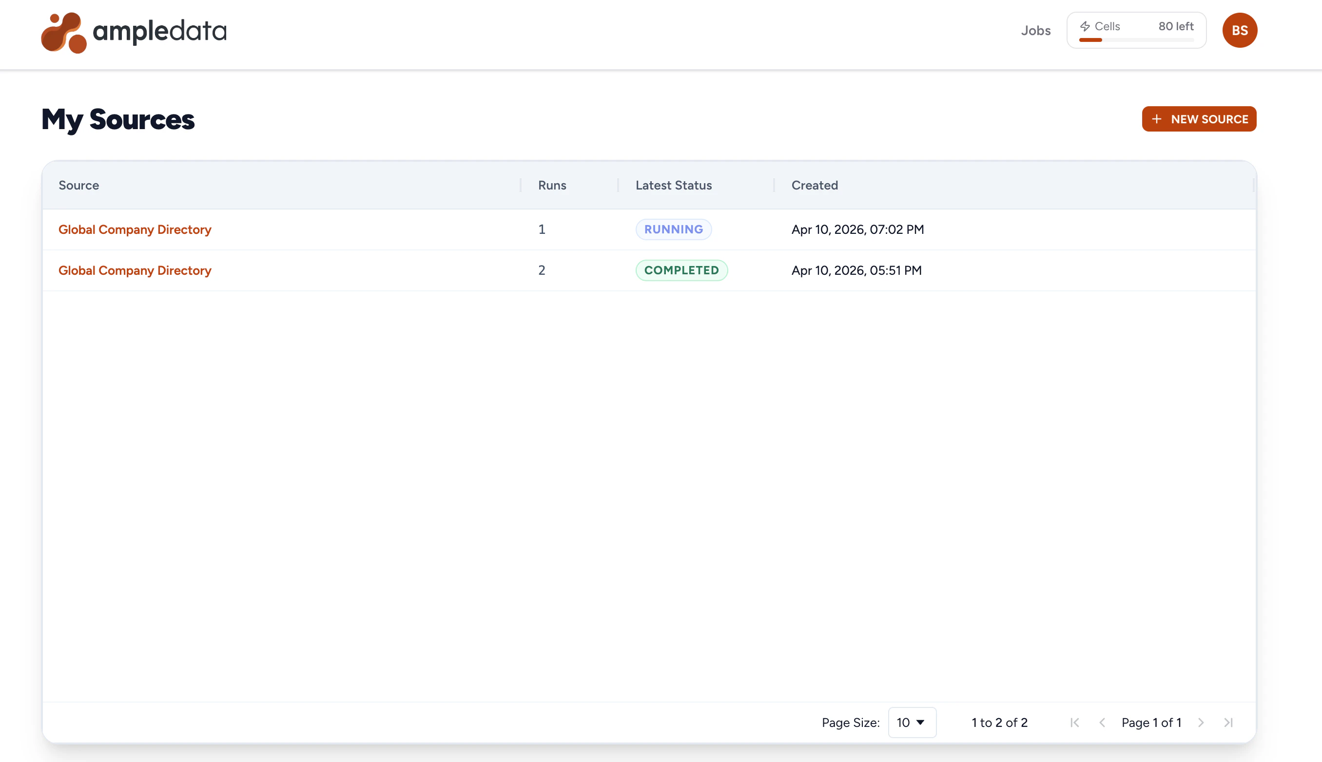 AmpleData - Structured data from the web screenshot 5