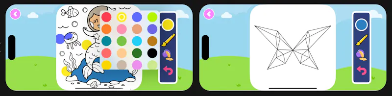 Tiny Brush Colouring Games App screenshot 1