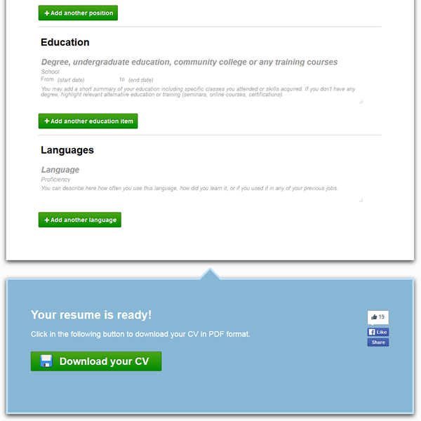 Resume Template Online gallery image