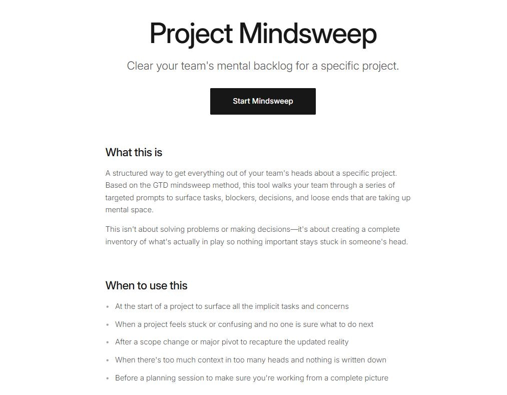 Project Mindsweep
