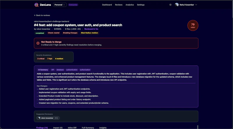 DevLens screenshot 6