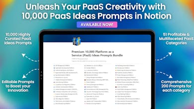10,000+ PaaS Ideas Prompts Bundle gallery image