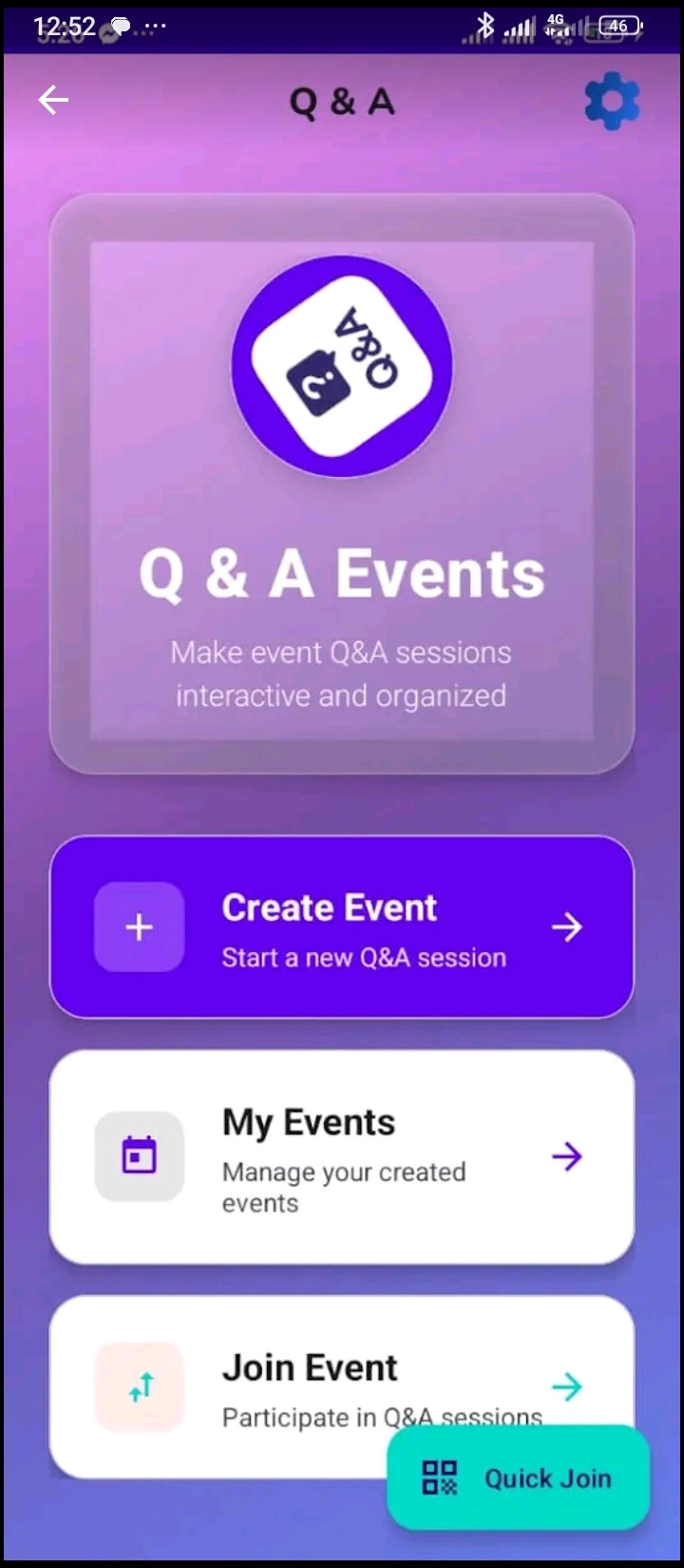 Mídia 3 de Q e A para eventos