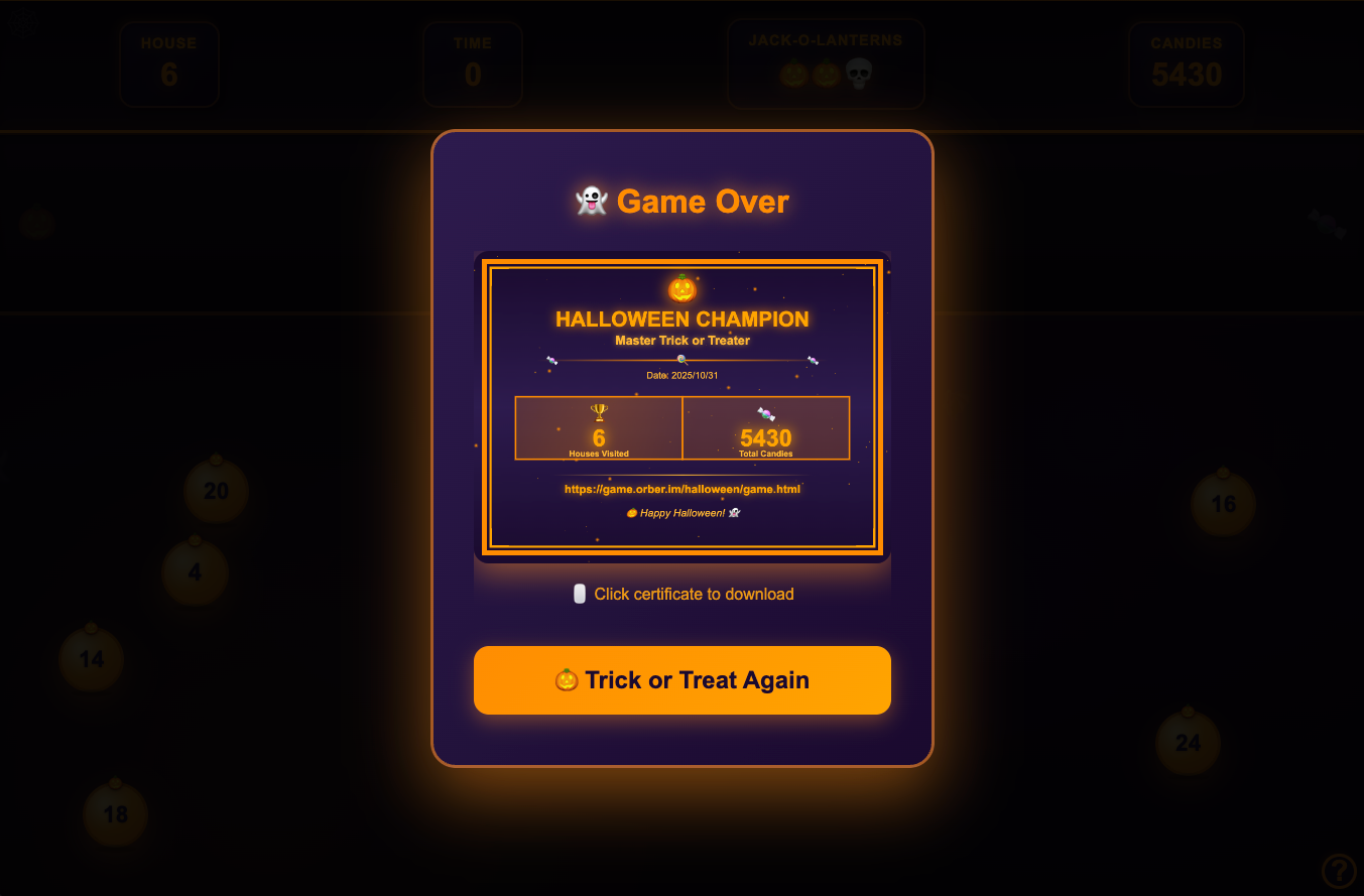 Halloween Candy Rush Game gallery image