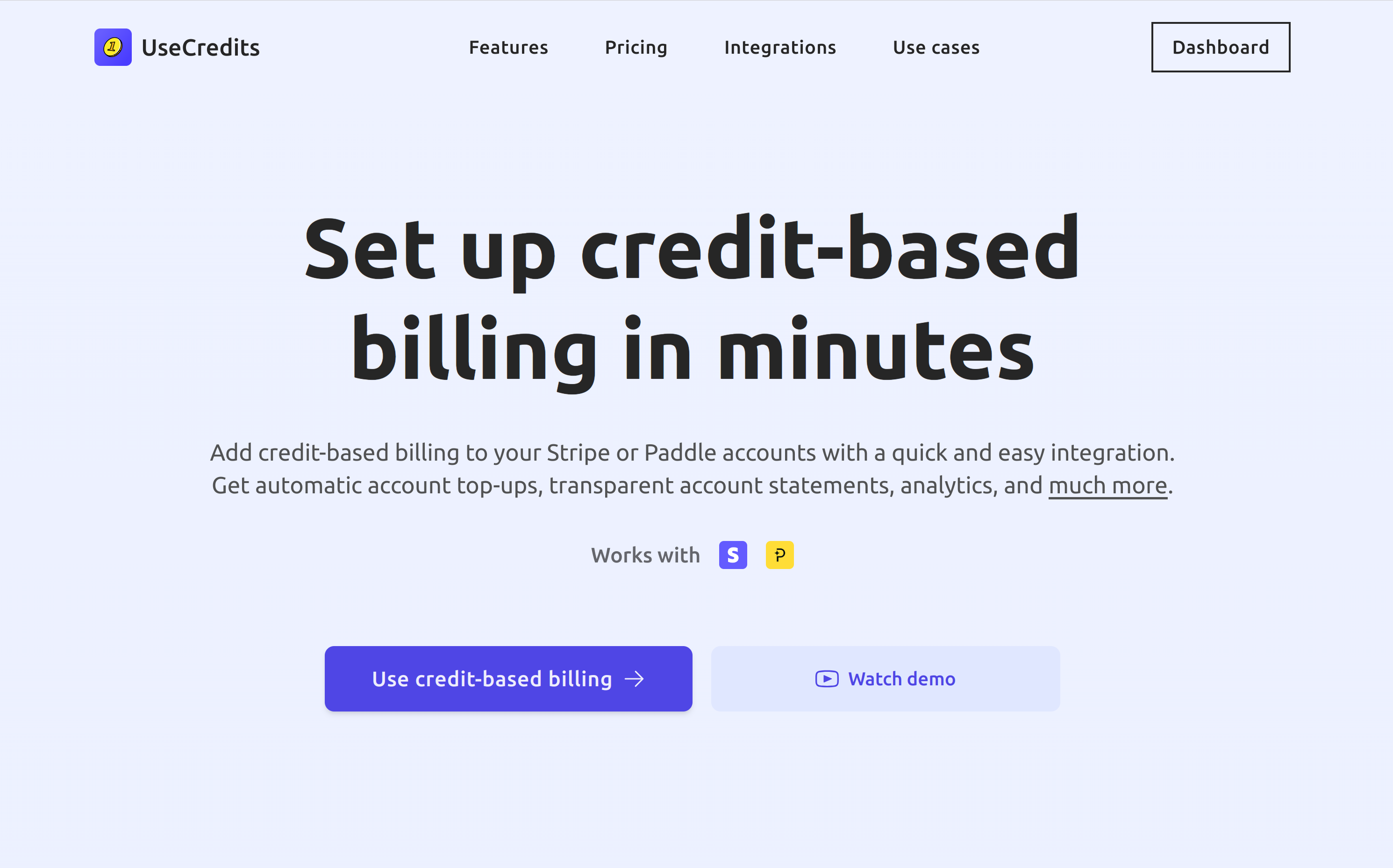 UseCredits - Configurar la facturación basada en crédito en minutos media 2