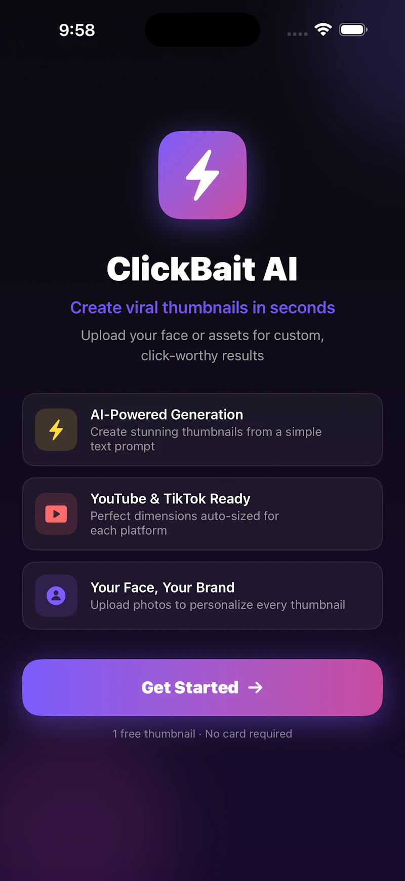 ClickBait AI screenshot 2