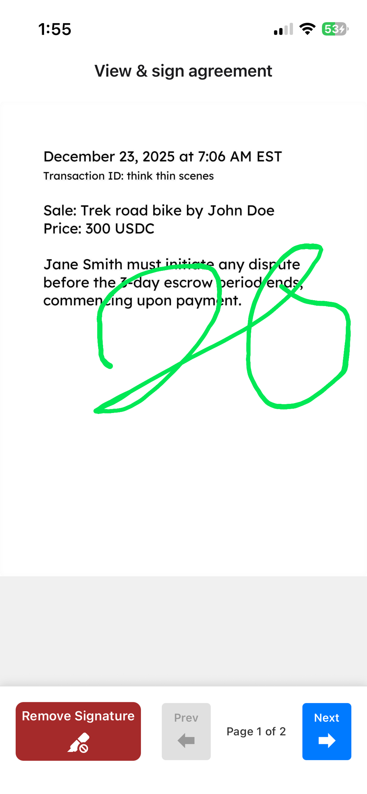 Shake Defi - Screenshot 2 showing product features and functionality