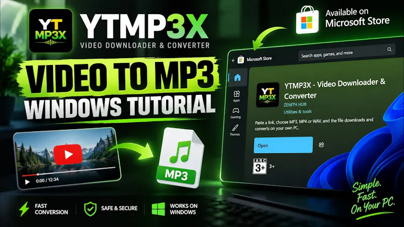 YTMP3X for Windows screenshot 1 (video preview)