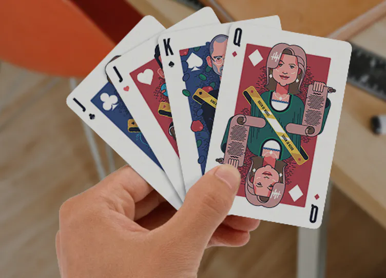 Startup Founder Playing Cards