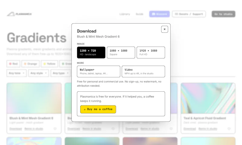 Plasmanica: Gradient Engine for Designer screenshot 8