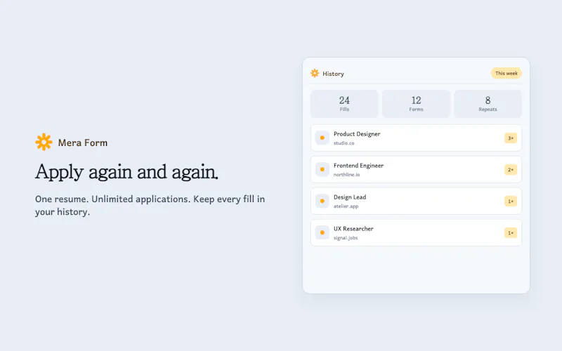 Mera Form screenshot 4