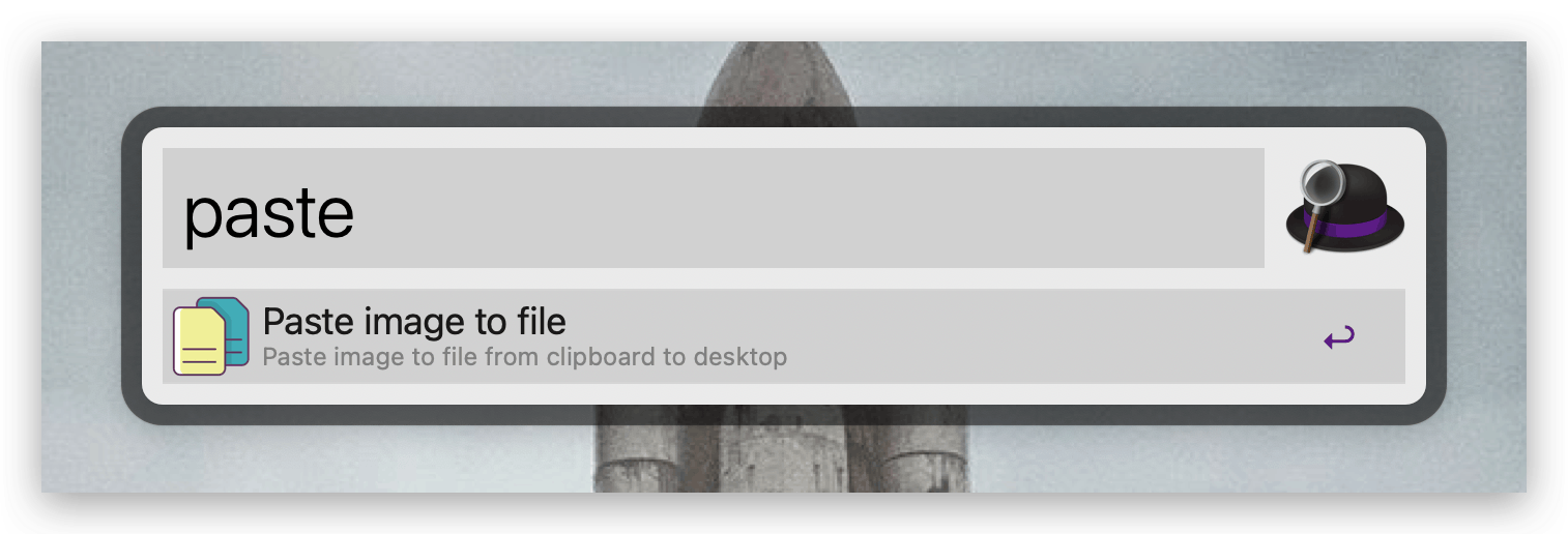 Alfred workflow - Paste image to file media 1