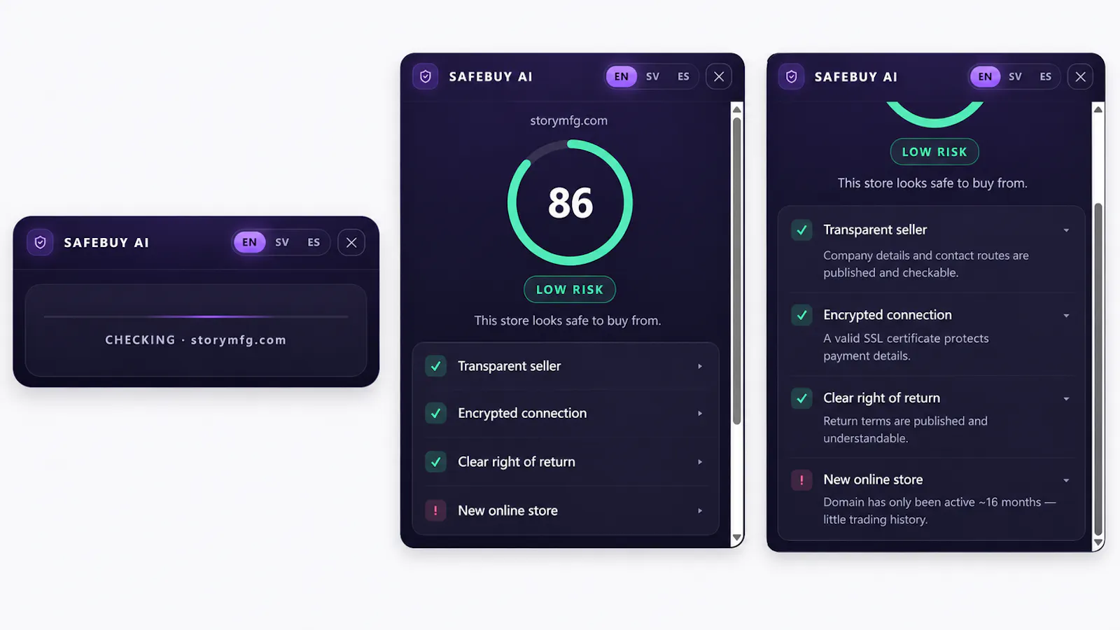 safebuyai screenshot 2