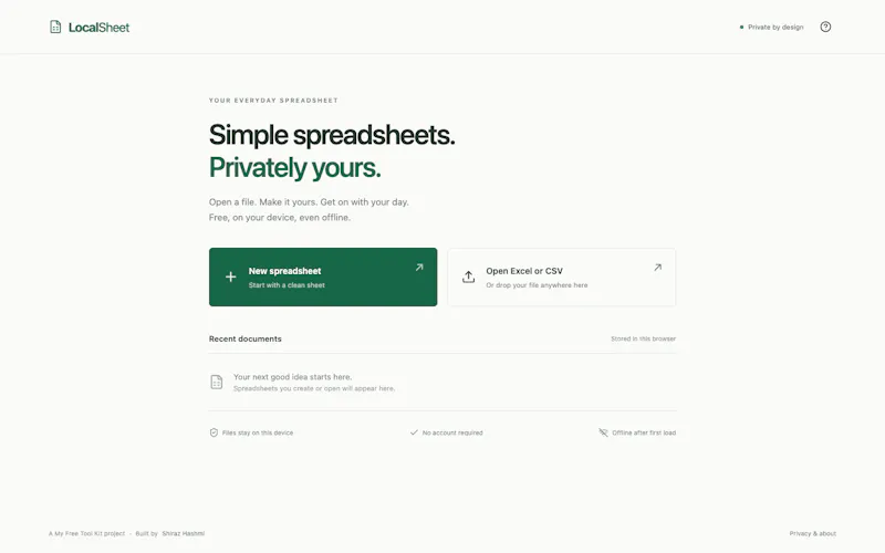 LocalSheet screenshot 2