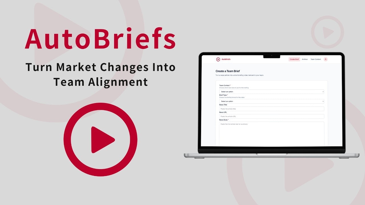 AutoBriefs gallery image