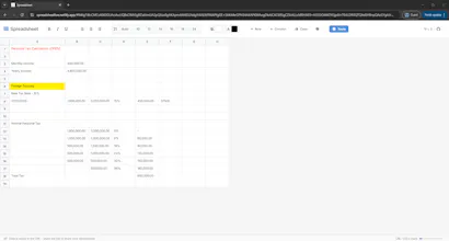 Spreadsheet gallery image