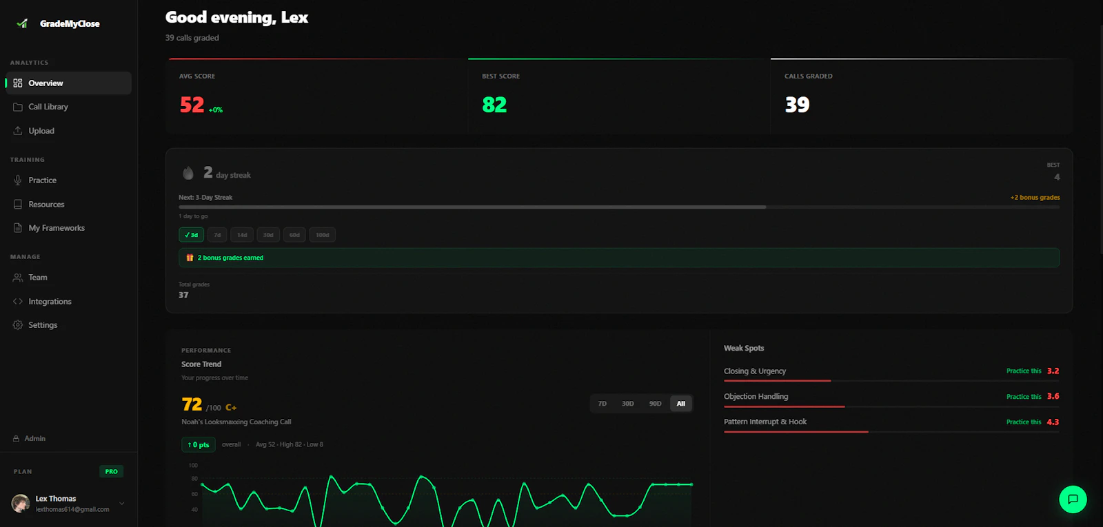 GradeMyClose screenshot 1