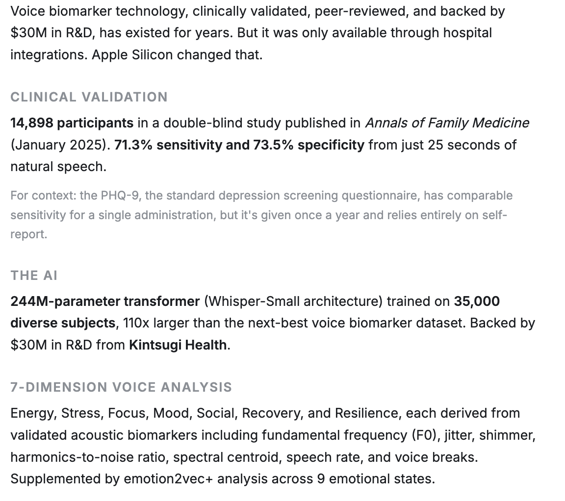 Lucid Voice Biomarkers gallery image