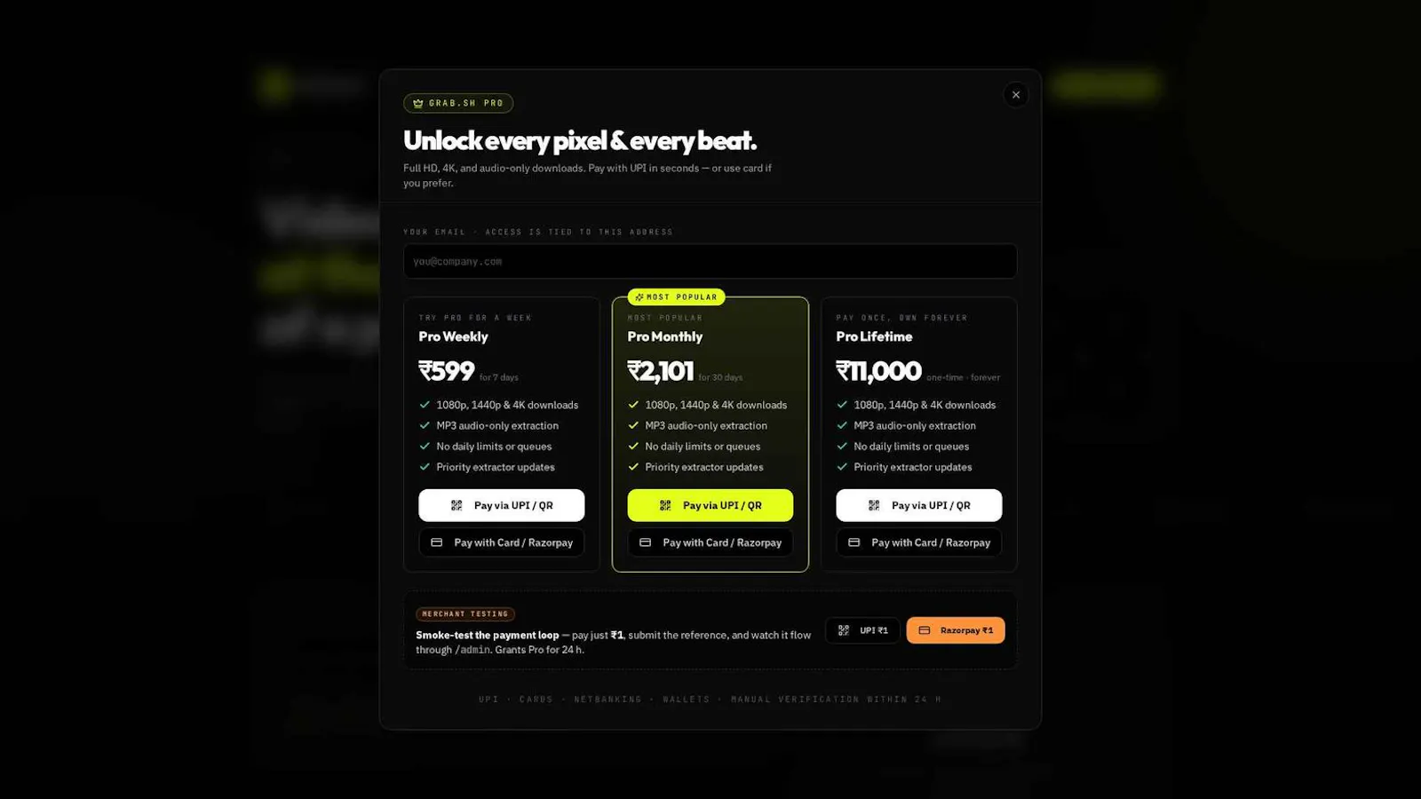Grab.sh · Video Downloader screenshot 3