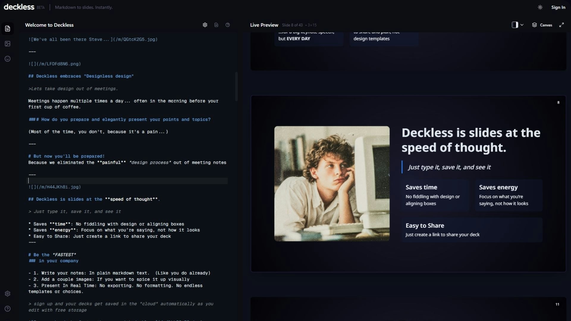 Deckless screenshot 2