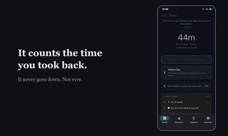 Idle. — Reclaim Your Screen Time screenshot 4