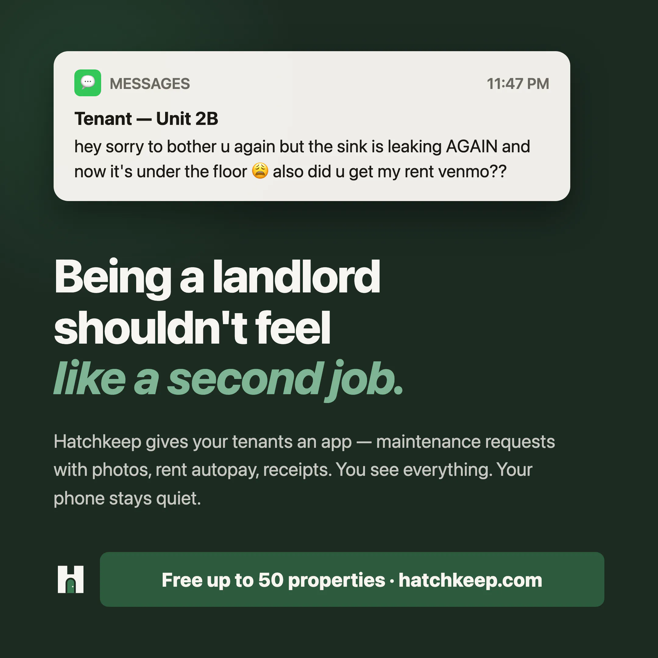 Hatchkeep — Free Property Management  gallery image