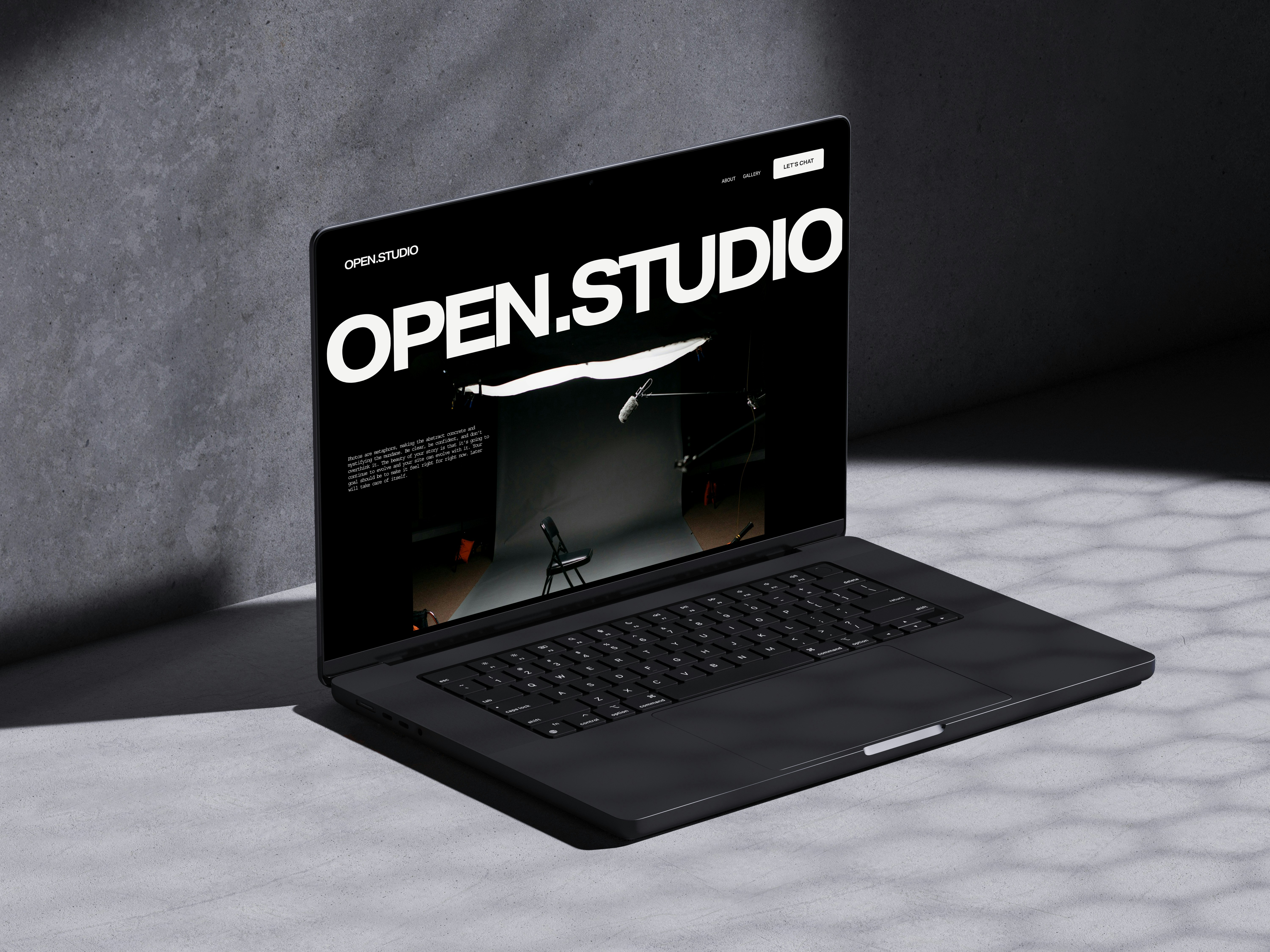 เปิด. เทมเพลตเว็บไซต์ฟรี Studio media 1