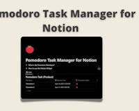 Pomodoro Task Manager for Notion media 1