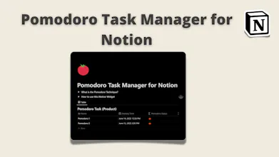 Pomodoro Task Manager for Notion gallery image