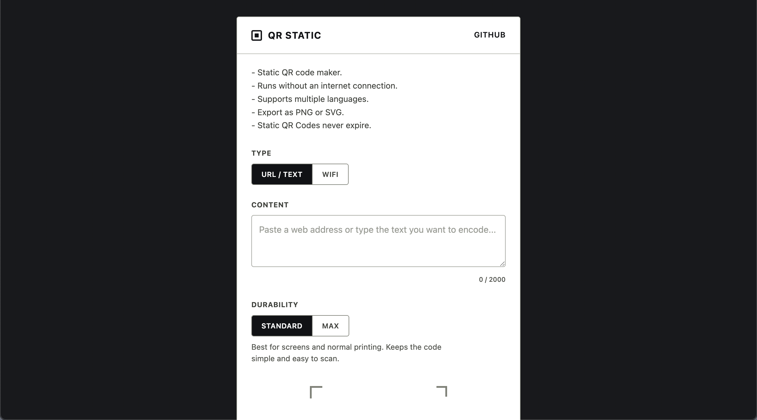 QR Static gallery image