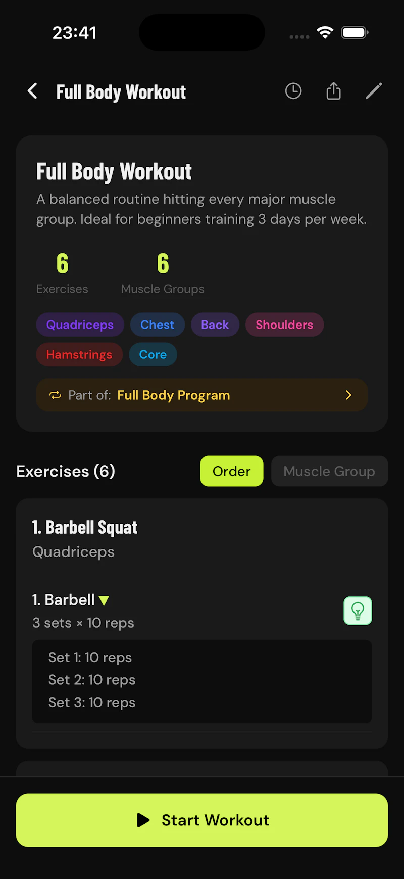GainLogger — Free Workout Tracker screenshot 4