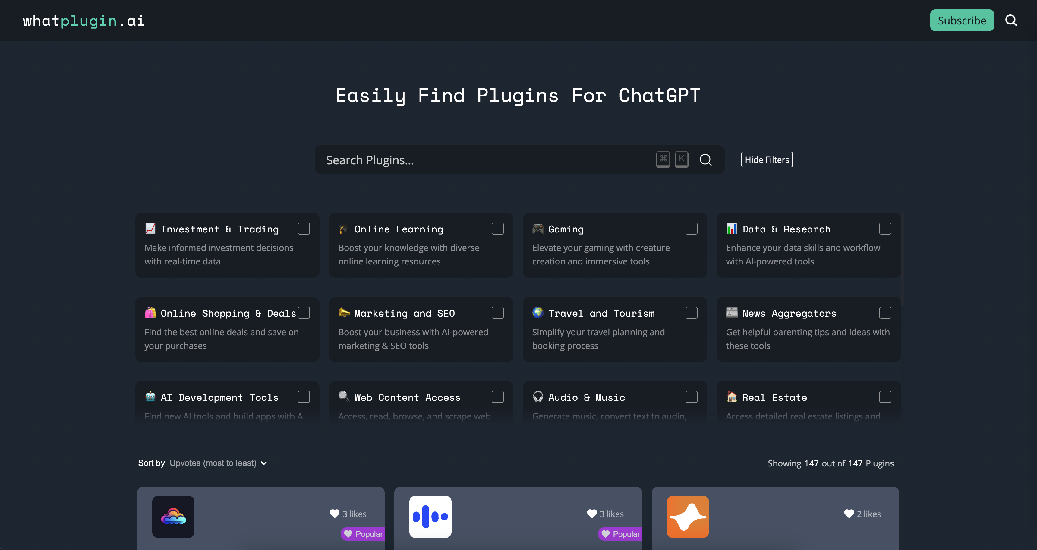 Media whatplugin.ai - Cari plugin dengan mudah untuk chatgpt 1
