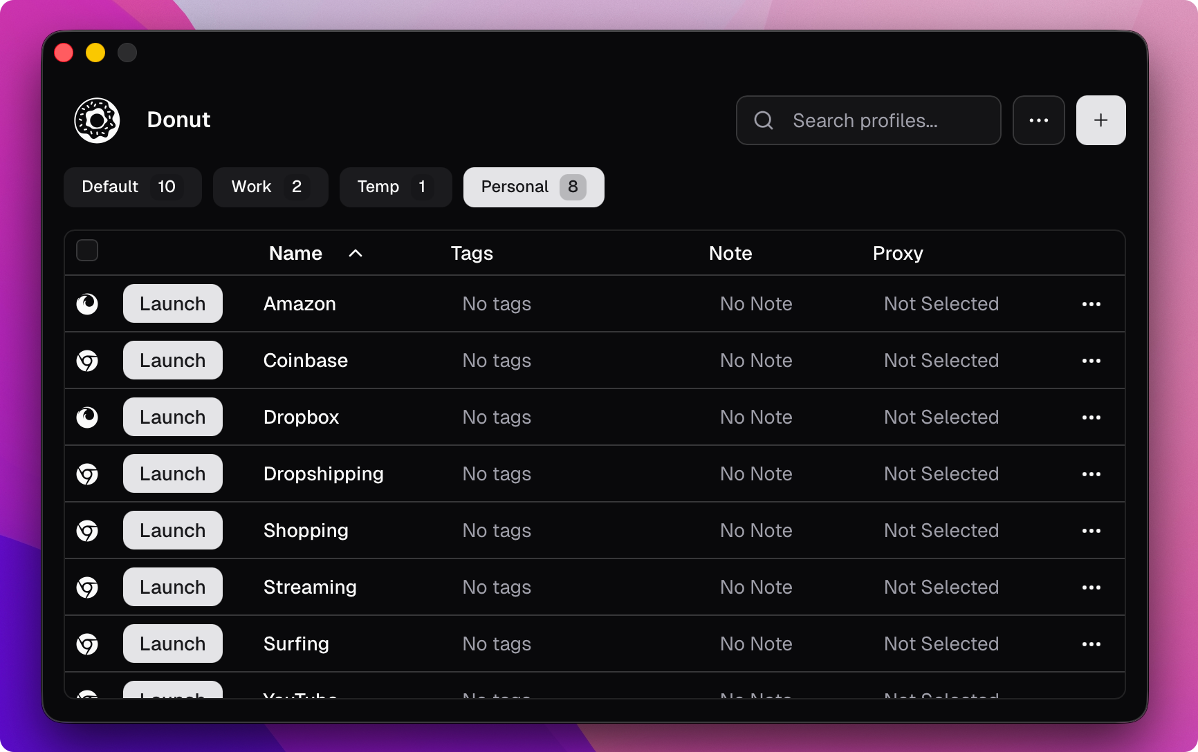 Donut Browser gallery image