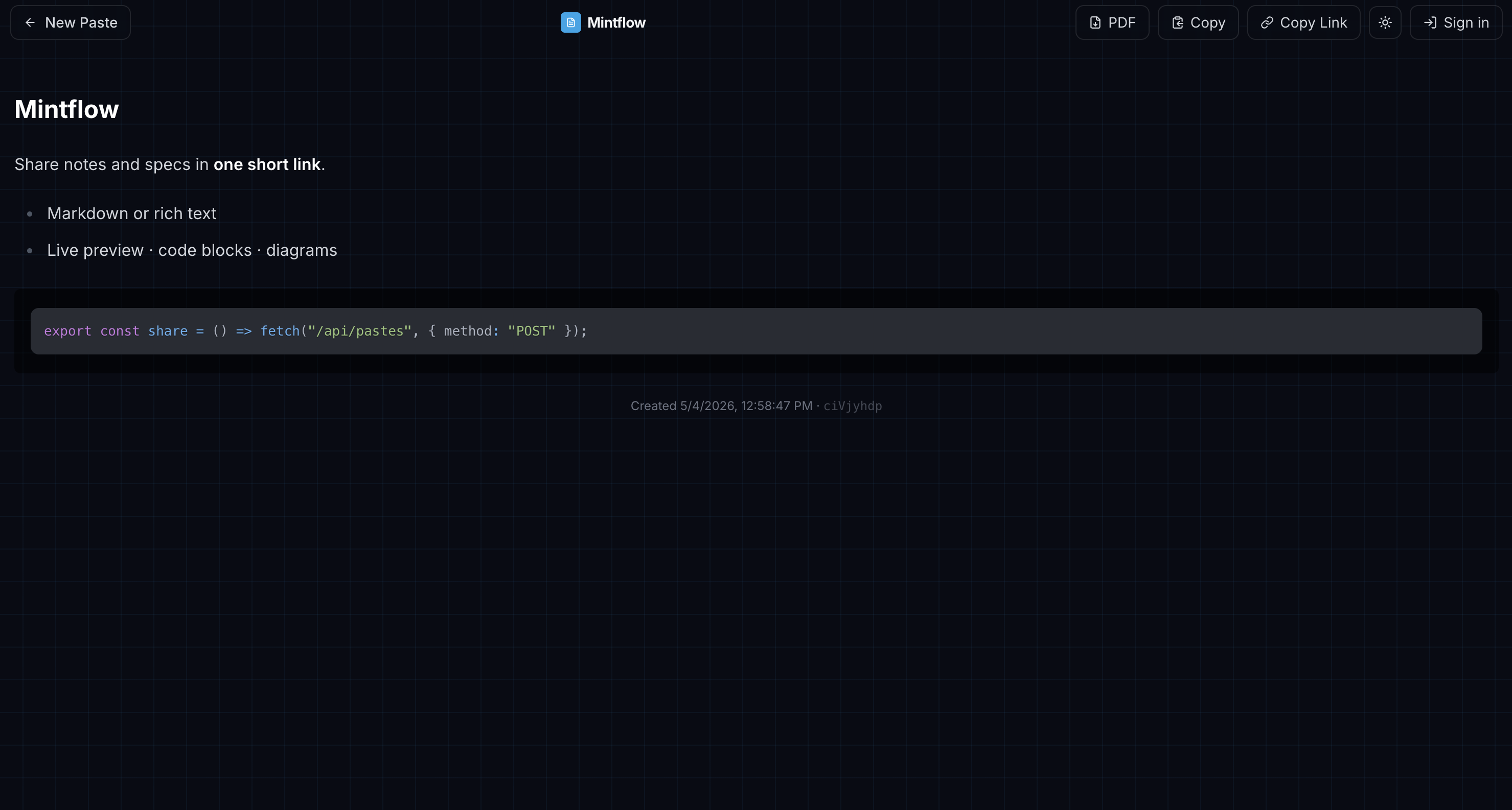 Mintflow gallery image