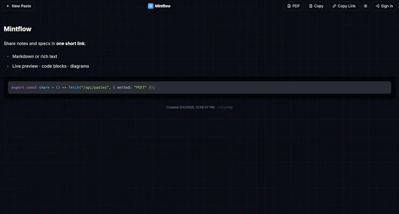 Mintflow screenshot 2