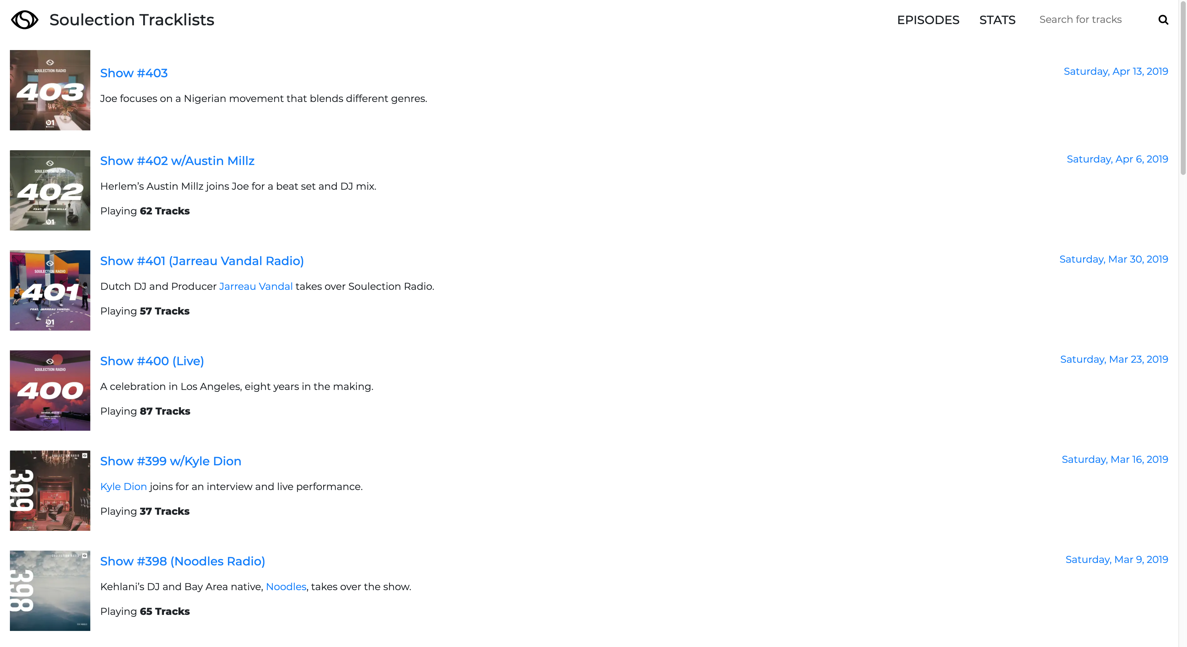 Soulection Tracklists gallery image