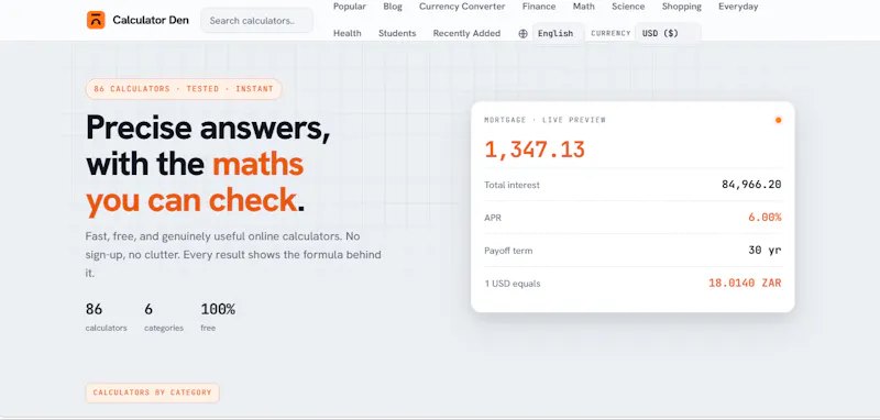 Calculator Den screenshot 5