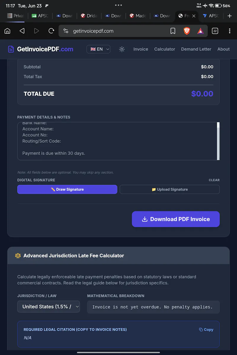 GetInvoicePDF.com screenshot 4