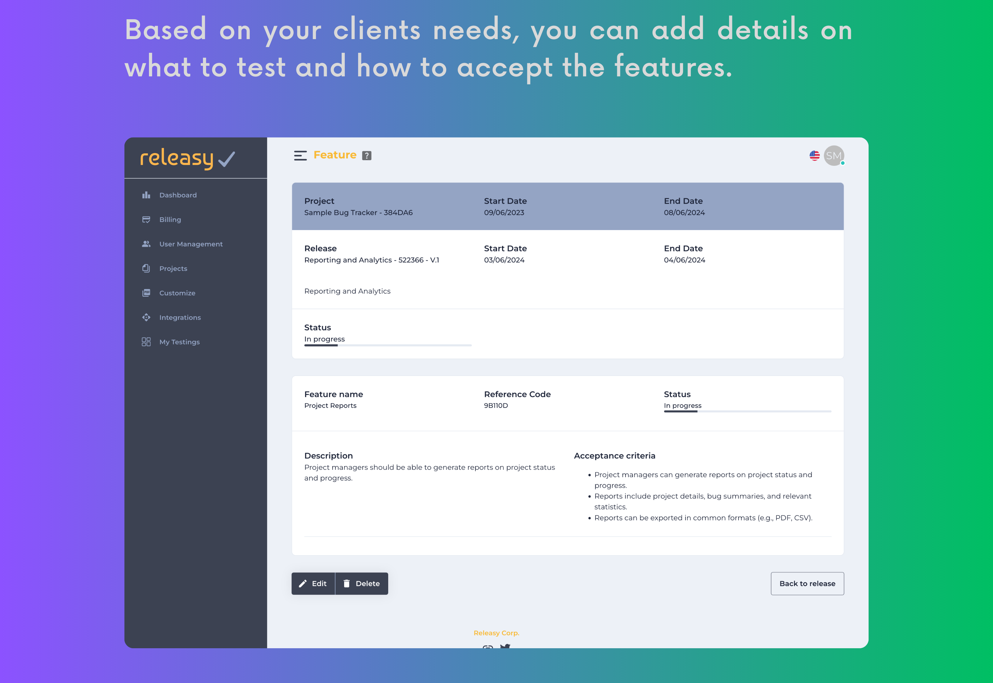 Releasy gallery image