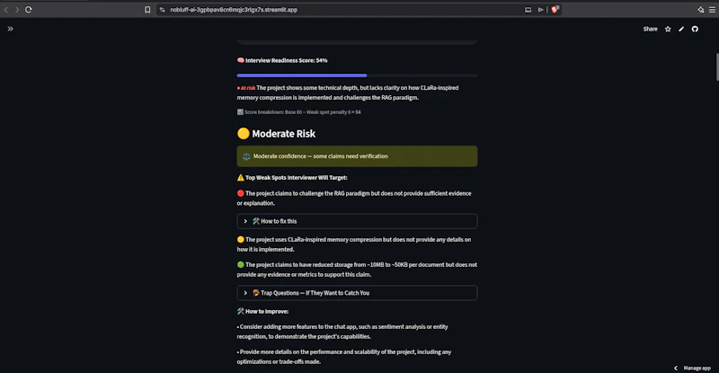NoBluff AI screenshot 2
