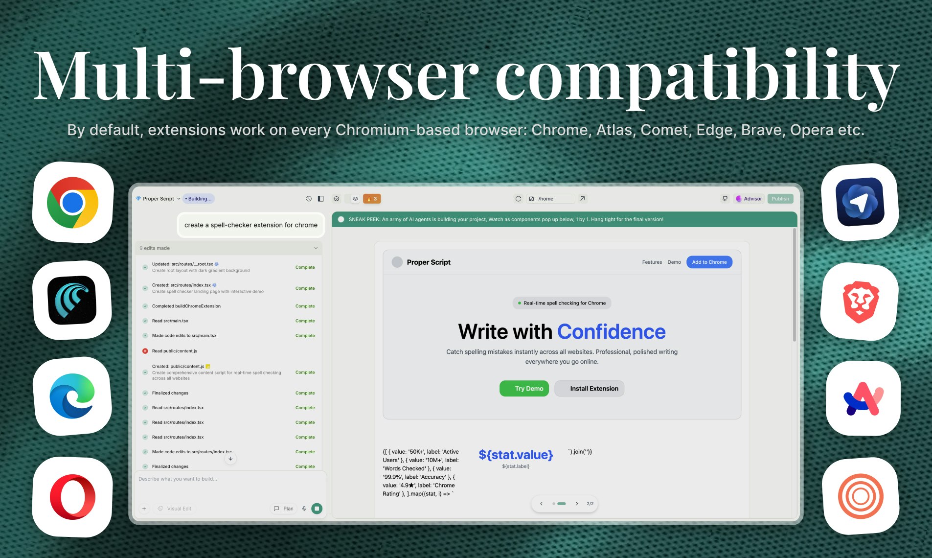AI Chrome Extension Builder gallery image